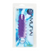 Закрытая фиолетовая насадка с пупырышками SAMURAI PENIS SLEEVE PURPLE - 14,5 см. - NMC - в Туле купить с доставкой