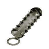 Дымчатая стимулирующая насадка с закрытой головкой SAMURAI PENIS SLEEVE BLACK - 14,5 см. - NMC - в Туле купить с доставкой