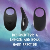 Черное эрекционное виброкольцо Thor Cockring - FeelzToys - в Туле купить с доставкой