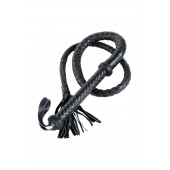 Длинный кожаный кнут с хлопушками на конце - ToyFa - купить с доставкой в Туле