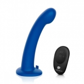 Синяя насадка Remote Control P-Spot G-Spot с черными трусиками - 20 см. - Pegasus - купить с доставкой в Туле