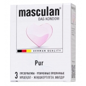 Супертонкие презервативы Masculan Pur - 3 шт. - Masculan - купить с доставкой в Туле