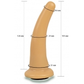 Телесная гладкая насадка Harness - 13,3 см. - LOVETOY (А-Полимер) - купить с доставкой в Туле