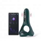 Изумрудное виброкольцо Magic Motion Rise с подхватом мошонки - Magic Motion - в Туле купить с доставкой