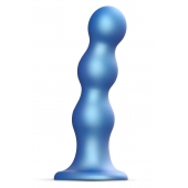 Голубая насадка Strap-On-Me Dildo Plug Balls size S - Strap-on-me - купить с доставкой в Туле