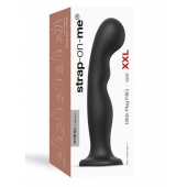 Черная насадка Strap-On-Me Dildo Plug P G size XXL - Strap-on-me - купить с доставкой в Туле