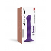 Фиолетовая насадка Strap-On-Me Dildo Geisha Balls size XL - Strap-on-me - купить с доставкой в Туле