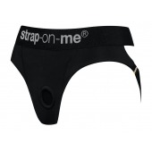 Черные трусики для насадок Heroine Lingerie Harness - size M - Strap-on-me - купить с доставкой в Туле