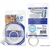 Стальное эрекционное кольцо STEEL COCK RING - 3.5 см. - BlueLine - в Туле купить с доставкой