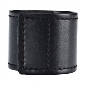 Хомут-утяжка для мошонки из искусственной кожи на липучке VELCRO BALL STRETCHER- 4 см. - BlueLine - в Туле купить с доставкой