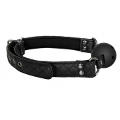 Черный кляп-шарик BALL GAG DIAMOND - Dream Toys - купить с доставкой в Туле