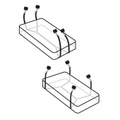 Фиксаторы для кровати WRAPAROUND MATTRESS RESTRAIN - Pipedream - купить с доставкой в Туле