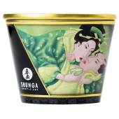 Массажная свеча Exotic Green Tea с ароматом зелёного чая - 170 мл. - Shunga - купить с доставкой в Туле