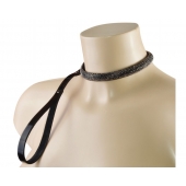 Эффектный сверкающий ошейник с поводком  Гламур - Sitabella - купить с доставкой в Туле