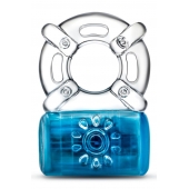 Синее эрекционное виброкольцо Pleaser Rechargeable C-Ring - Blush Novelties - в Туле купить с доставкой