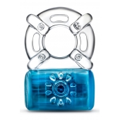 Синее эрекционное виброкольцо One Night Stand Vibrating C-Ring - Blush Novelties - в Туле купить с доставкой