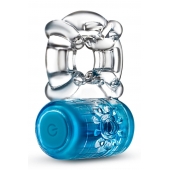 Синее эрекционное виброкольцо One Night Stand Vibrating C-Ring - Blush Novelties - в Туле купить с доставкой
