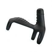 Черная вибронасадка на пенис Vibrating Penis Sling - Baile - в Туле купить с доставкой
