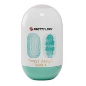 Бирюзовый мастурбатор-яйцо Twist Angel - Baile - в Туле купить с доставкой