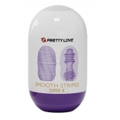 Сиреневый мастурбатор-яйцо Smooth Stripes - Baile - в Туле купить с доставкой
