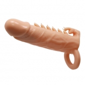 Телесная удлиняющая насадка Penis Sleeve Emmitt - 17 см. - Baile - в Туле купить с доставкой