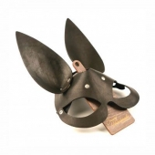 Черная гладкая маска  Зайка  с длинными ушками - Crazy Handmade - купить с доставкой в Туле