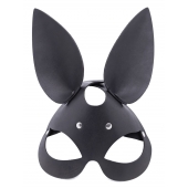Черная гладкая маска  Зайка  с длинными ушками - Crazy Handmade - купить с доставкой в Туле