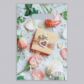 Полиэтиленовый пакет  Подарочек  с вырубной усиленной ручкой - 20 х 30 см. - Сима-Ленд - купить с доставкой в Туле