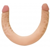 Двусторонний фаллоимитатор телесного цвета - 43 см. - LOVETOY (А-Полимер)