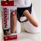 Страпон Харнесс из трусиков и насадки-фаллоса - 17,5 см. - LOVETOY (А-Полимер) - купить с доставкой в Туле