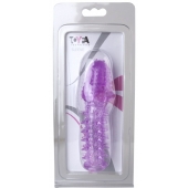 Фиолетовая насадка, удлиняющая половой член - 13,5 см. - Toyfa Basic - в Туле купить с доставкой