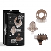 Набор из 3 дымчатых эрекционных колец с вибрацией Teasers Ring Kit - Chisa - в Туле купить с доставкой