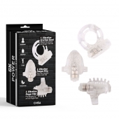 Набор из 3 прозрачных эрекционных колец с вибрацией Teasers Ring Kit - Chisa - в Туле купить с доставкой