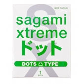 Презерватив Sagami Xtreme Type-E с точками - 1 шт. - Sagami - купить с доставкой в Туле