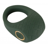 Зеленое эрекционное виброкольцо Luxurious Vibro Cock Ring - Orion - в Туле купить с доставкой