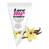 Съедобное согревающее массажное масло Love Me Tender Vanilla с ароматом ванили - 10 мл. - Love to Love - купить с доставкой в Туле