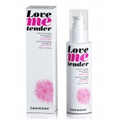 Съедобное согревающее массажное масло Love Me Tender Cotton Candy с ароматом сладкой ваты - 100 мл. - Love to Love - купить с доставкой в Туле