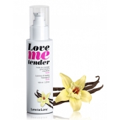 Съедобное согревающее массажное масло Love Me Tender Vanilla с ароматом ванили - 100 мл. - Love to Love - купить с доставкой в Туле