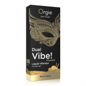 Съедобный гель Dual Vibe Pina Colada с эффектом вибрации и вкусом коктейля пина колада - 15 мл. - ORGIE - купить с доставкой в Туле