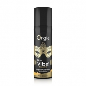 Съедобный гель Dual Vibe Pina Colada с эффектом вибрации и вкусом коктейля пина колада - 15 мл. - ORGIE - купить с доставкой в Туле