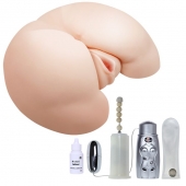 Вибрирующий мастурбатор-попка с ротацией и пультом управления - Baile - в Туле купить с доставкой