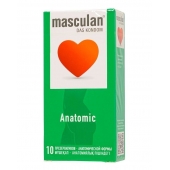 Презервативы анатомической формы Masculan Anatomic - 10 шт. - Masculan - купить с доставкой в Туле