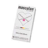 Ультрапрочные презервативы Masculan Ultra Safe Black - 10 шт. - Masculan - купить с доставкой в Туле
