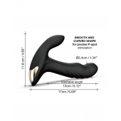 Черный вибромассажер простаты Multi P-Joy с 3 моторами - Dorcel - в Туле купить с доставкой