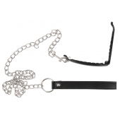 Зажим для половых губ с поводком Pussy Clamp With A Leash - Orion - купить с доставкой в Туле