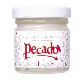 Массажная свеча Caramel   Popcorn - 35 мл. - Pecado - купить с доставкой в Туле
