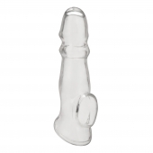 Прозрачная насадка для пениса Girthy Penis Enhancing Sleeve Extension - 17,1 см. - BlueLine - в Туле купить с доставкой