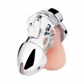 Клетка на пенис из металла Obedience Cock Cage - BlueLine - купить с доставкой в Туле