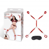 Красная фиксация на матрас Classic Bedspreader - Lux Fetish - купить с доставкой в Туле