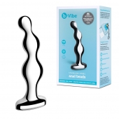 Стальной анальный фаллоимитатор для простаты Stainless Steel Anal Beads - 13 см. - b-Vibe - в Туле купить с доставкой